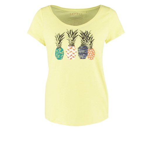 Esprit Tshirt z nadrukiem lemon zalando zolty abstrakcyjne wzory