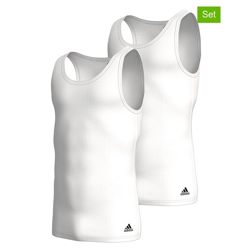 adidas Podkoszulki (2 szt.) w kolorze białym ze sklepu Limango Polska w kategorii Podkoszulki męskie - zdjęcie 180373604
