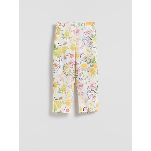 Spodnie damskie Reserved w kwiaty boho 