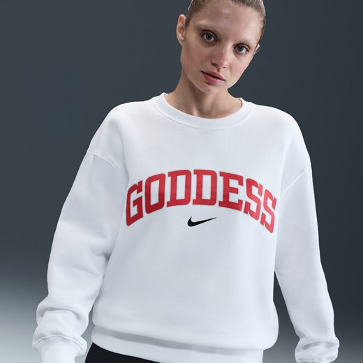 Bluza damska Nike w sportowym stylu biała jesienna