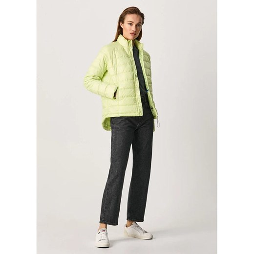 Pepe Jeans Kurtka pikowana &quot;Fany&quot; w kolorze limonkowym ze sklepu Limango Polska w kategorii Kurtki damskie - zdjęcie 180377510