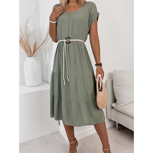 sukienka cloe khaki one size ze sklepu UBRA w kategorii Sukienki - zdjęcie 180378074