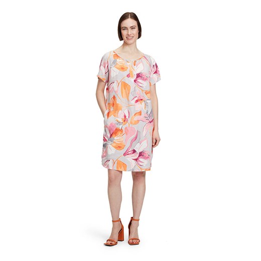 Sukienka BETTY BARCLAY z krótkim rękawem z lnu 