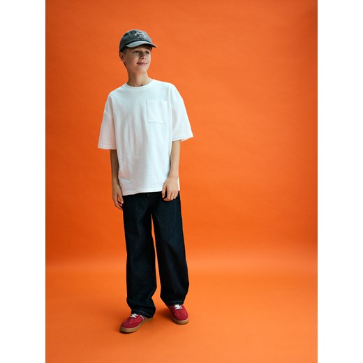Reserved - T-shirt oversize - złamana biel Reserved 140 (9 lat) Reserved