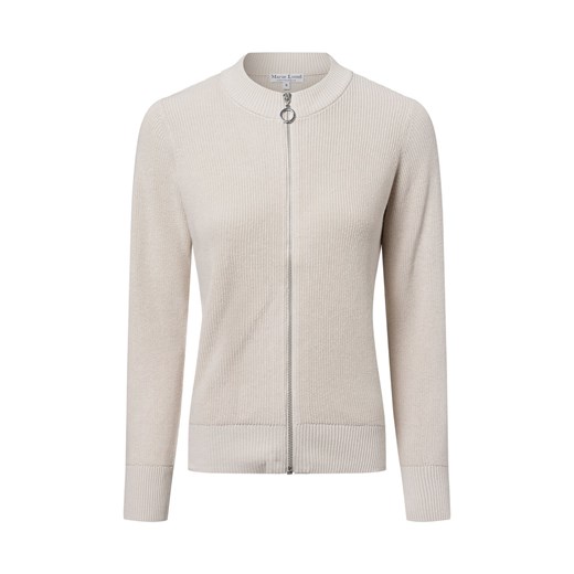 Marie Lund Kardigan damski Kobiety dzianina grubo tkana beżowy jednolity ze sklepu vangraaf w kategorii Swetry damskie - zdjęcie 180379961