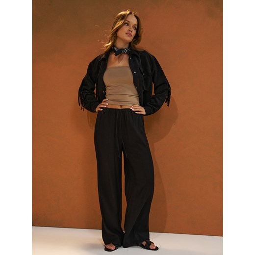 Sinsay spodnie damskie czarne 