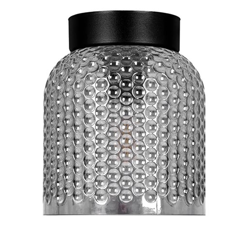 Lampa sufitowa ze szklanym kloszem grafitowa Peratta ze sklepu Edinos.pl w kategorii Perfumy męskie - zdjęcie 180383131