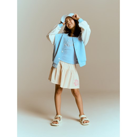 Reserved - Top z ozdobnymi ramiączkami - jasnoniebieski Reserved 116 (5-6 lat) Reserved