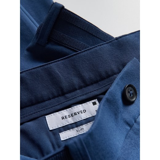 Reserved - Spodnie chino slim fit - niebieski Reserved 34 Reserved