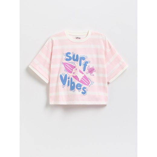 Reserved - T-shirt Lilo i Stitch - wielobarwny ze sklepu Reserved w kategorii Bluzki dziewczęce - zdjęcie 180387392