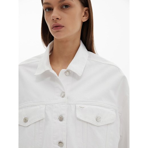 LTB kurtka damska biała z bawełny krótka 