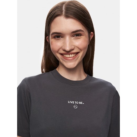 Bluzka damska LTB z krótkim rękawem z okrągłym dekoltem 