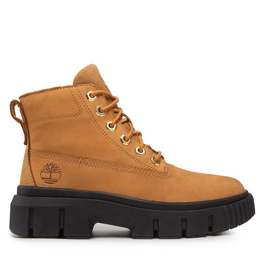 Botki Timberland Greyfield Leather Boot TB0A5RP4231 Brązowy ze sklepu eobuwie.pl w kategorii Botki - zdjęcie 180393013