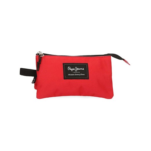 Pepe Jeans Piórnik &quot;Aris Evergreen&quot; w kolorze czerwonym - 22 x 12 x 5 cm ze sklepu Limango Polska w kategorii Piórniki - zdjęcie 180393642
