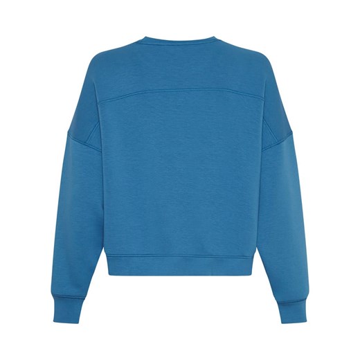 Moss Copenhagen bluza damska niebieska casual z wiskozy na jesień 