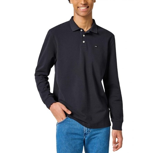 Wrangler Koszulka polo w kolorze czarnym ze sklepu Limango Polska w kategorii T-shirty męskie - zdjęcie 180394723
