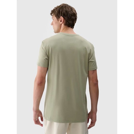 Zielony t-shirt męski 4F casualowy