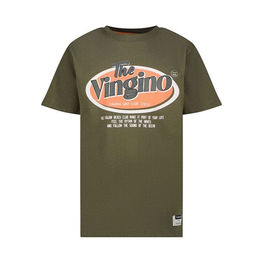 Vingino Koszulka w kolorze khaki ze sklepu Limango Polska w kategorii T-shirty chłopięce - zdjęcie 180394894