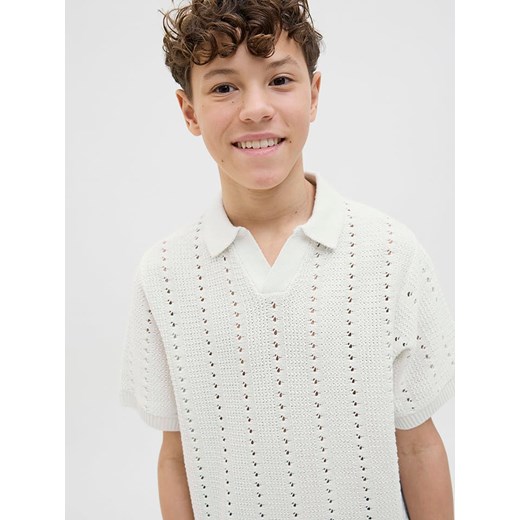 JACK & JONES Junior Koszulka polo "Paros" w kolorze kremowym Jack & Jones Junior 152 okazja Limango Polska