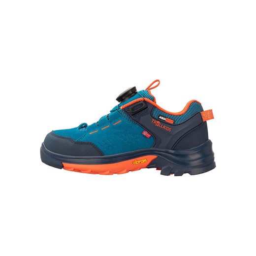 Trollkids Skórzane buty turystyczne &quot;Gjende&quot; w kolorze niebieskim ze sklepu Limango Polska w kategorii Buty trekkingowe dziecięce - zdjęcie 180395834