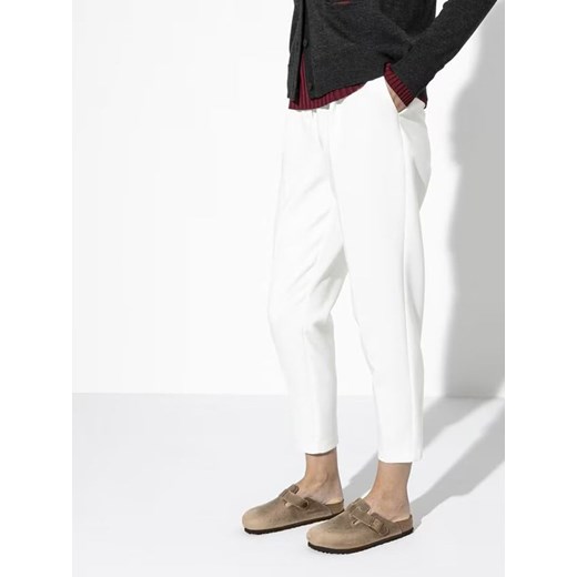 Birkenstock Skórzane chodaki &quot;Boston&quot; w kolorze beżowym 37 promocja Limango Polska