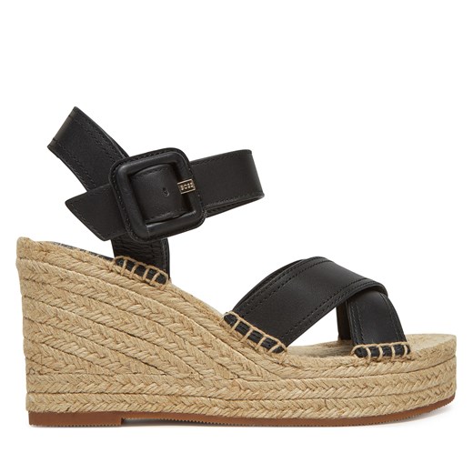 Espadryle BOSS Madeira 50546334 Czarny ze sklepu eobuwie.pl w kategorii Espadryle damskie - zdjęcie 180396763