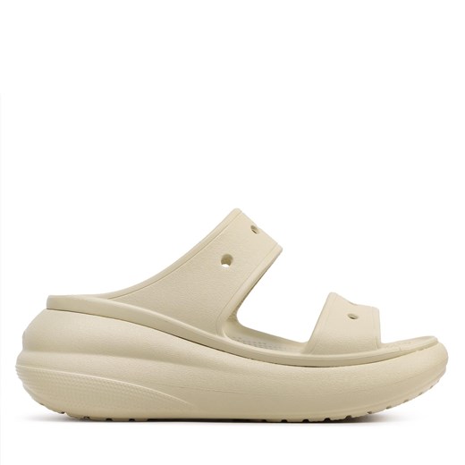Klapki Crocs Classic Crush Sandal 207670 Beżowy Crocs 39/40 eobuwie.pl wyprzedaż