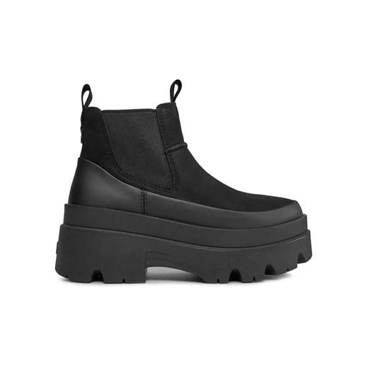 UGG Skórzane sztyblety &quot;Brisbane&quot; w kolorze czarnym ze sklepu Limango Polska w kategorii Botki - zdjęcie 180400371