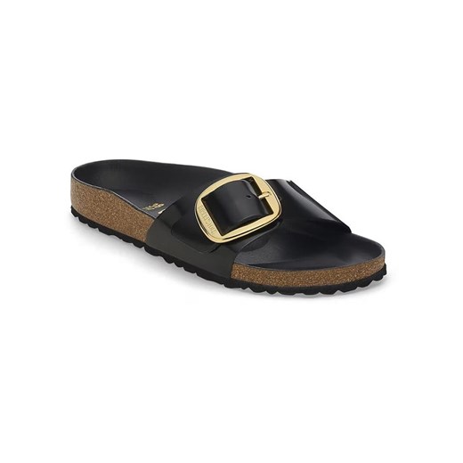 Birkenstock Skórzane klapki &quot;Madrid&quot; w kolorze czarnym ze sklepu Limango Polska w kategorii Klapki damskie - zdjęcie 180400484