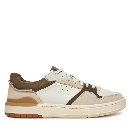 Sneakersy Clarks Courtlite2 Lo 26181287 Beżowy ze sklepu eobuwie.pl w kategorii Buty sportowe męskie - zdjęcie 180401024
