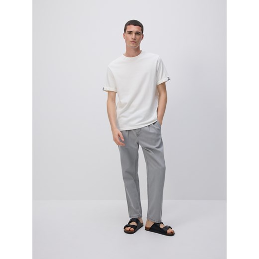 T-shirt męski Reserved z krótkim rękawem biały 