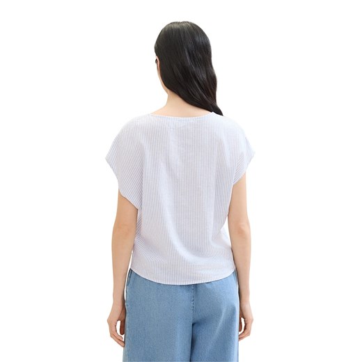 Tom Tailor Bluzka w kolorze błękitno-białym Tom Tailor XL promocja Limango Polska