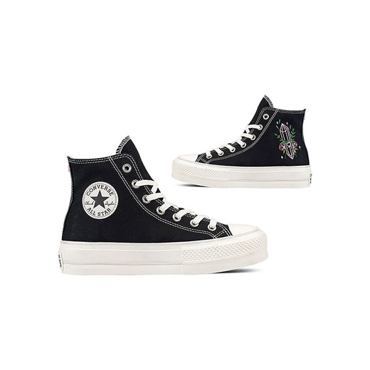 Converse Sneakersy &quot;Chuck Taylor Lift Platform&quot; w kolorze czarnym ze sklepu Limango Polska w kategorii Trampki damskie - zdjęcie 180406773