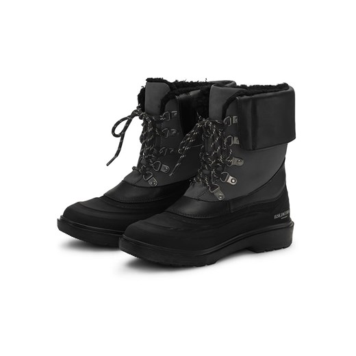 Ilse Jacobsen Skórzane botki zimowe w kolorze czarnym ze sklepu Limango Polska w kategorii Kozaki damskie - zdjęcie 180406864