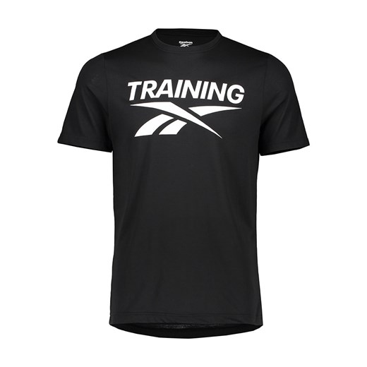 Reebok Koszulka sportowa &quot;Vector&quot; w kolorze czarnym ze sklepu Limango Polska w kategorii T-shirty męskie - zdjęcie 180407173
