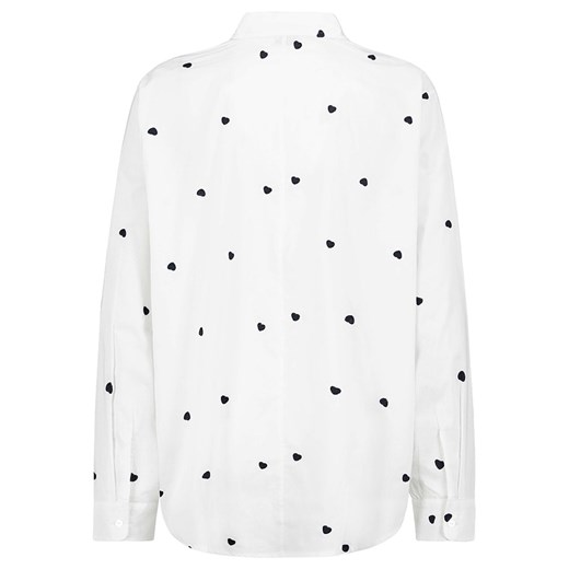 Koszula damska SUBLEVEL biała z kołnierzykiem 