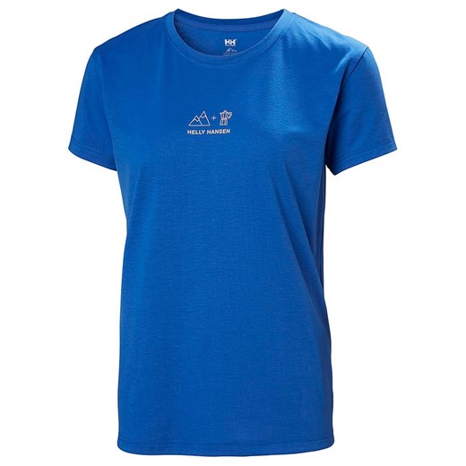 Helly Hansen Koszulka funkcyjna &quot;Skog Graphic Tee&quot; w kolorze niebieskim ze sklepu Limango Polska w kategorii Bluzki damskie - zdjęcie 180407930
