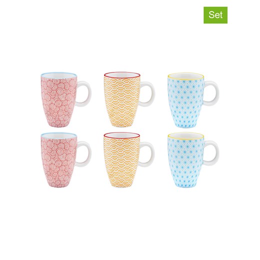 Björn Kubki (6 szt.) w kolorze błękitnym, czerwonym i żóltym do espresso - 90 ml ze sklepu Limango Polska w kategorii Dzbanki i zaparzacze - zdjęcie 180407961