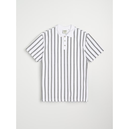 T-shirt męski Sinsay w paski casual 