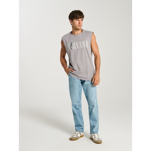 Sinsay - Tank top Nirvana - szary Sinsay S Sinsay