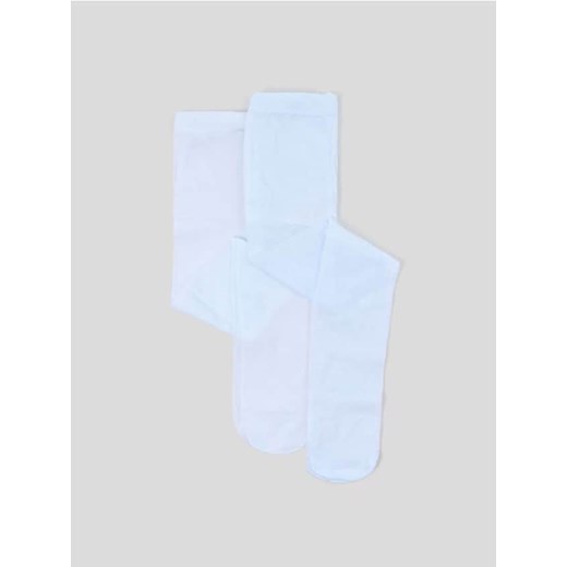 Sinsay - Dziewczęce rajstopy w klasycznej bieli 2 pack - biały ze sklepu Sinsay w kategorii Rajstopy dziecięce - zdjęcie 180413613