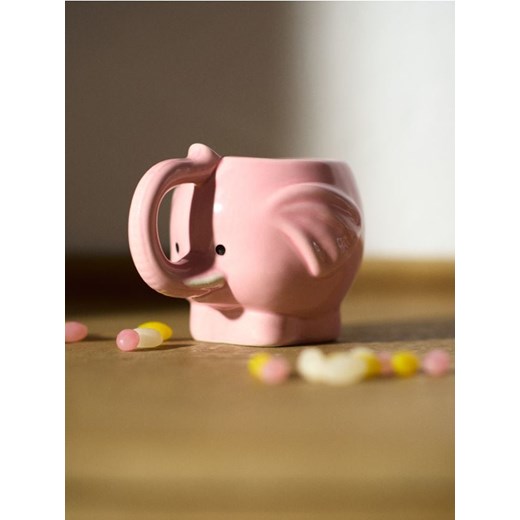 Sinsay - Ceramiczny kubek w kształcie słonia - szary ze sklepu Sinsay w kategorii Kubki - zdjęcie 180413691