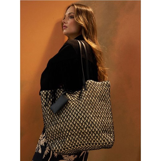 Sinsay - Pleciona torebka tote - wielobarwny ze sklepu Sinsay w kategorii Torby Shopper bag - zdjęcie 180413841
