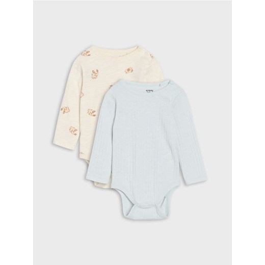 Sinsay - Body 2 pack - kremowy ze sklepu Sinsay w kategorii Body niemowlęce - zdjęcie 180413850