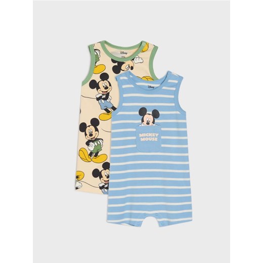 Sinsay - Rampersy 2 pack Mickey Mouse - mid blue ze sklepu Sinsay w kategorii Odzież dla niemowląt - zdjęcie 180413874