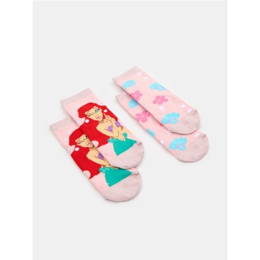 Sinsay - Krótkie skarpetki 2 pack Disney Princess - wielobarwny ze sklepu Sinsay w kategorii Skarpetki dziecięce - zdjęcie 180413982