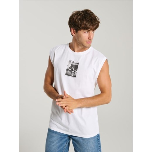 Sinsay - Tank top Muhammad Ali - biały ze sklepu Sinsay w kategorii T-shirty męskie - zdjęcie 180413994