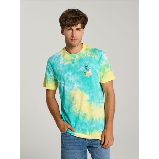 Sinsay - Koszulka z efektem ombre SpongeBob - niebieski ze sklepu Sinsay w kategorii T-shirty męskie - zdjęcie 180414043