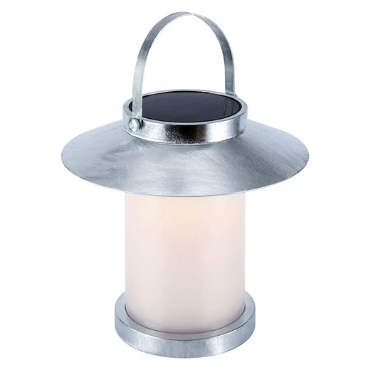 Nordlux Lampa solarna LED &quot;Temple&quot; w kolorze srebrnym - wys. 43 x Ø 31,3 cm ze sklepu Limango Polska w kategorii Oświetlenie ogrodowe - zdjęcie 180416154