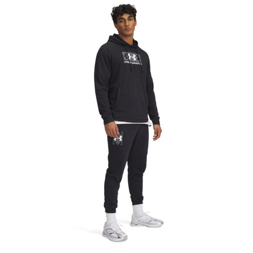 Męskie spodnie dresowe Under Armour UA Rival Terry Logo Jogger - czarne Under Armour XXL Sportstylestory.com